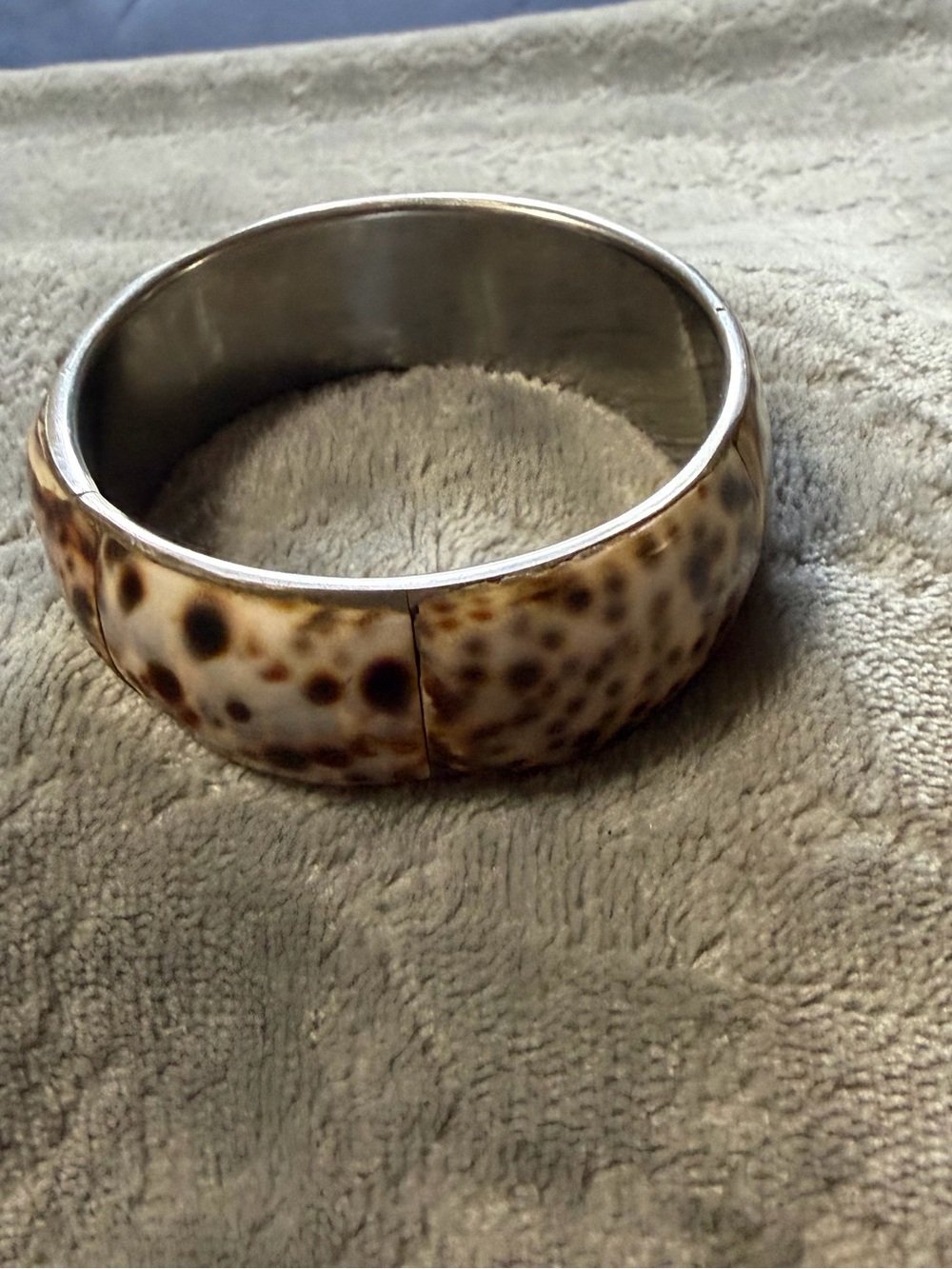 Brown Speckled Bangle Bracelet - Women Jewelry